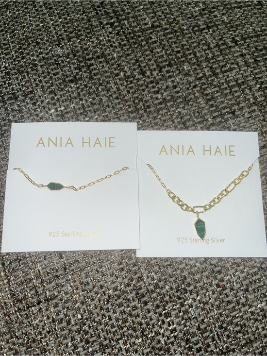 Ania Haie Jewelry - New Ania Haie Malachite Pendant Necklace & Matching Bracelet